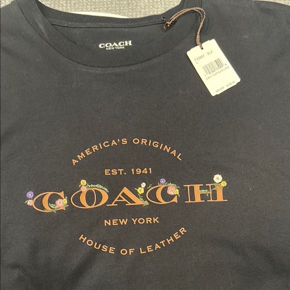 ***NWT* Coach Womens Black T-Shirt - Picture 4 of 7